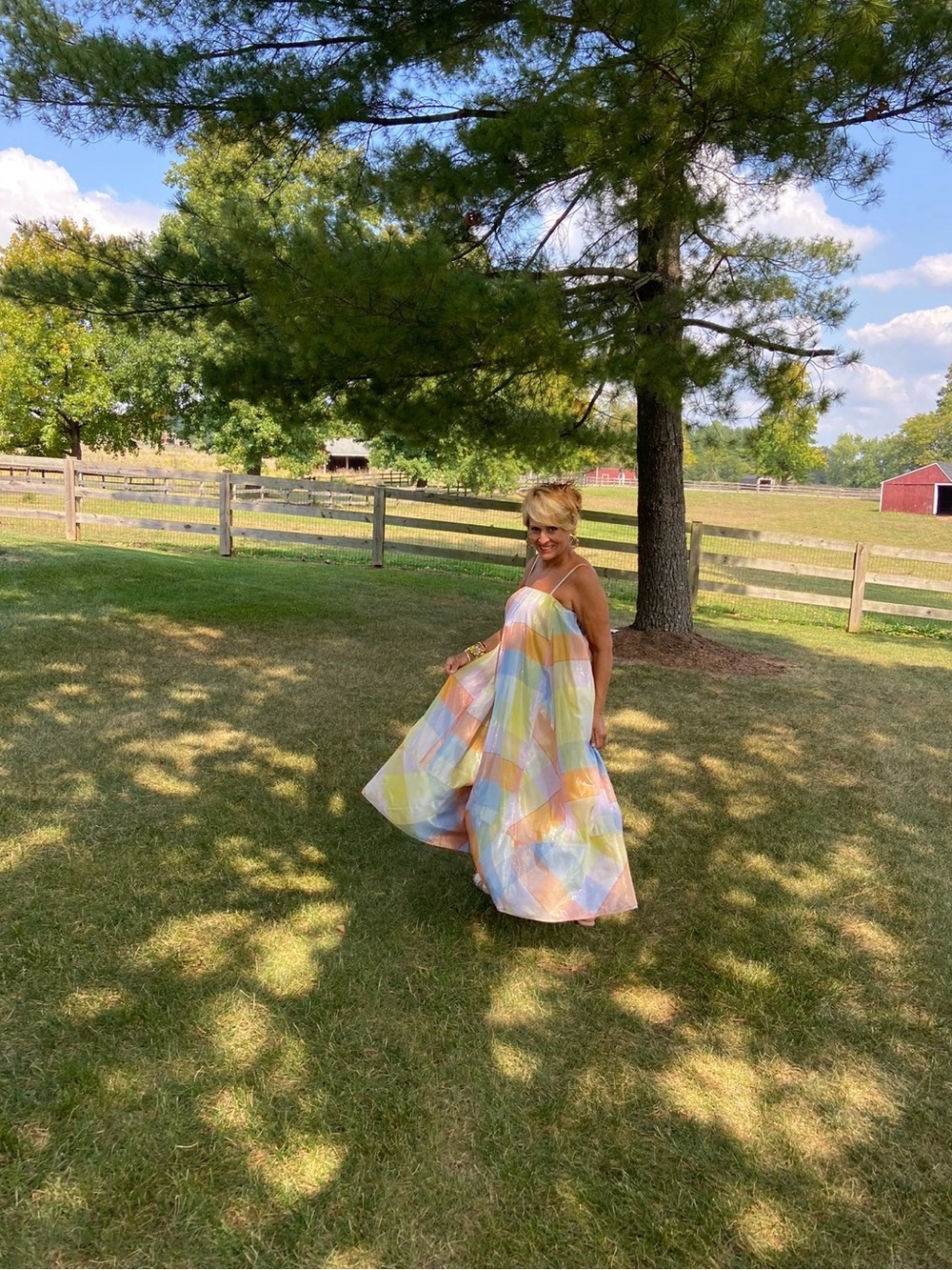 Pilcro for Anthropologie Pastel Plaid Strapless Maxi Dress